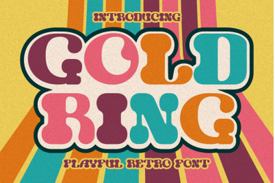 The Gold Ring - Retro Serif Font