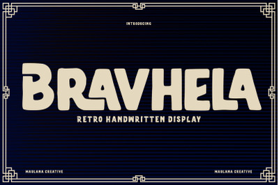 Bravhela Handwritten Display Font