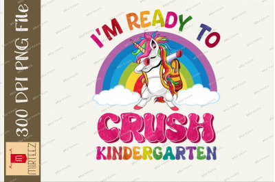 Kindergarten Unicorn Back To School PNG