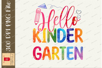 Hello Kindergarten Kinder Back To School