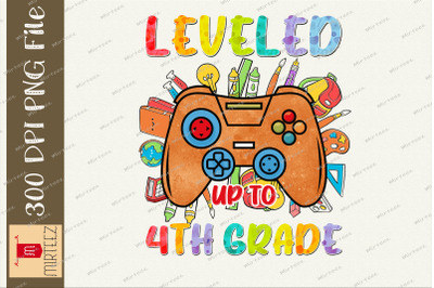 Leveled Up To 4th Grade Back To School