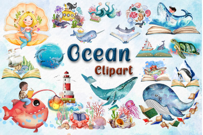 Ocean Clipart Bundle