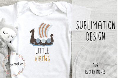 Little viking sublimation design PNG