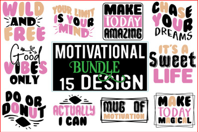 Motivational SVG Design Bundle