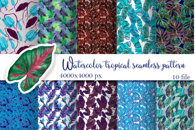 Tropical summer Seamless Travel pattern tiles