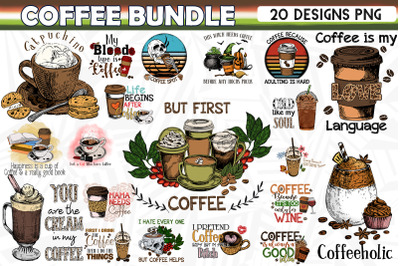 Coffee Sublimation Bundle 20 designs