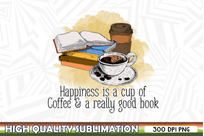 Coffee and Book lover Coffee Sublimation