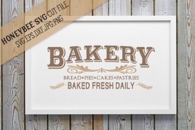 Baked Fresh Daily Bakery sign