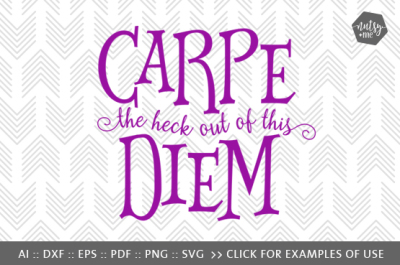 Carpe The Heck Out Of This Diem 