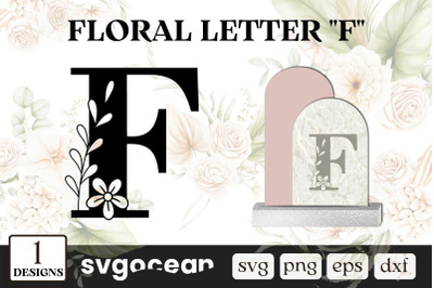 Floral Letter F