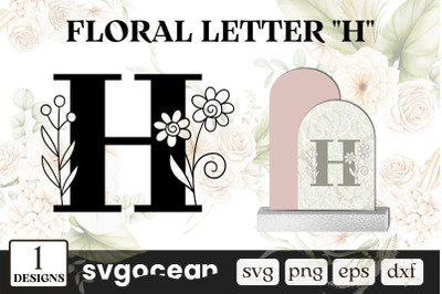 Floral Letter H