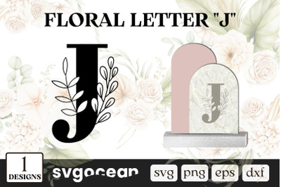 Floral Letter J