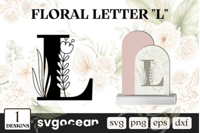 Floral Letter L