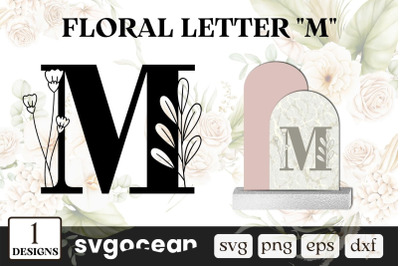 Floral Letter M