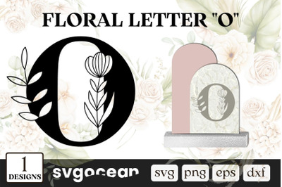 Floral Letter O