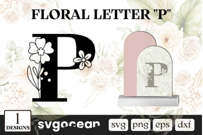 Floral Letter P