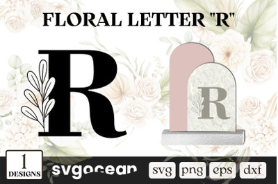 Floral Letter R