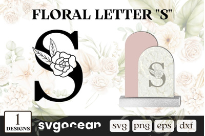 Floral Letter S