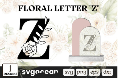 Floral Letter Z