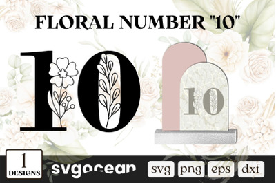 Floral Number 10