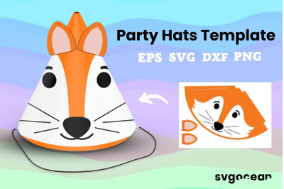 Fox Party Hat Cut File