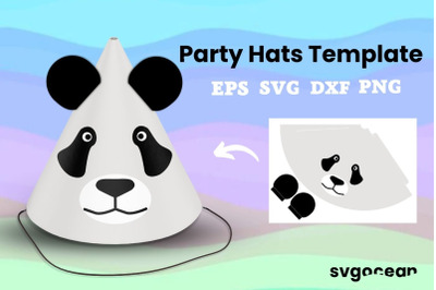 Panda Party&amp;nbsp;Hat Cut File