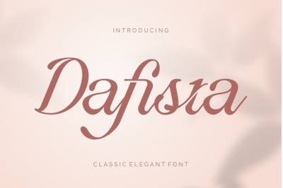 Dafista - Classic Elegant Font