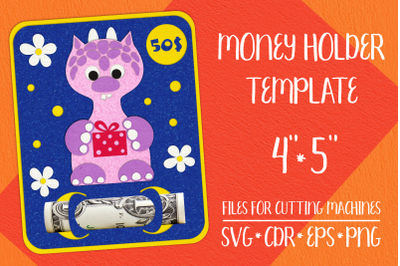 Funny Monster Birthday Card | Money Holder Template