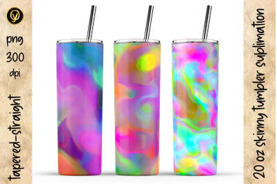 20 Oz Skinny Tumbler Abstract Gradient Sublimation Designs