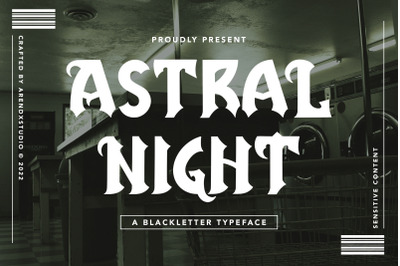 Astral Night - Blackletter Typeface