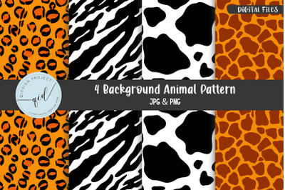 Background Animal Pattern | 4 Variations