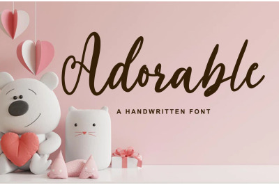 Adorable - Handwritten font