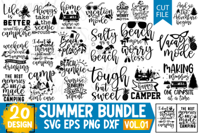Summer SVG Bundle 20 Design Vol 01