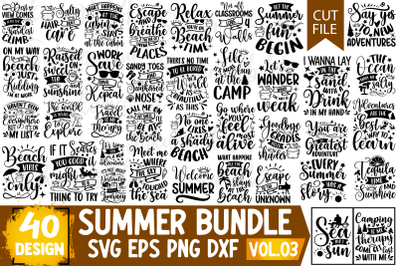 Summer SVG Bundle 40 Design Vol 03