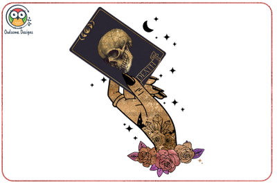 Death tarot Sublimation Design