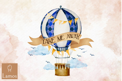 Take Me Away Air Balloon Sublimation