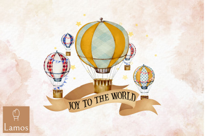 Joy To The World Air Balloon Design