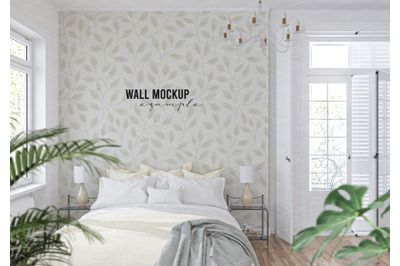 Wall mockup&2C; Wallpaper mockup