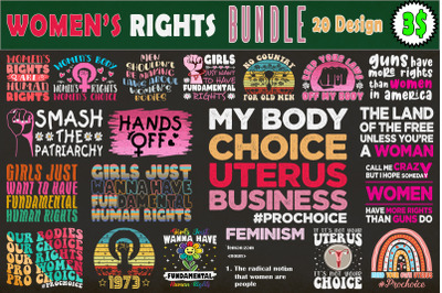 Women&#039;s Rights Bundle SVG