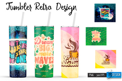 Retro Tumbler| Hippie 20 Oz Tumbler| Tumbler Wrap Templates