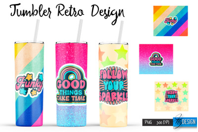 Retro Tumbler| Hippie 20 Oz Tumbler| Tumbler Wrap Templates