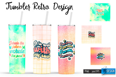 Retro Tumbler| Hippie 20 Oz Tumbler| Tumbler Wrap Templates