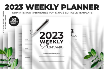 2023 Weekly Planner KDP Interior