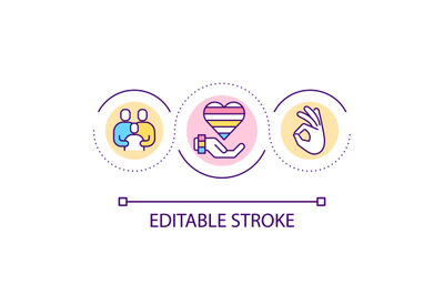 Understanding family members loop concept icon