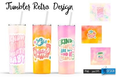 Retro Tumbler| Hippie 20 Oz Tumbler| Tumbler Wrap Templates