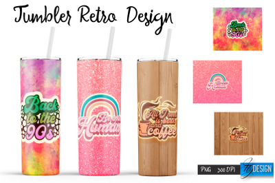 Retro Tumbler| Hippie 20 Oz Tumbler| Tumbler Wrap Templates