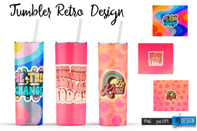 Retro Tumbler| Hippie 20 Oz Tumbler| Tumbler Wrap Templates