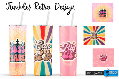 Retro Tumbler| Hippie 20 Oz Tumbler| Tumbler Wrap Templates