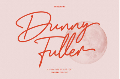 Dunny Fuller Signature Font