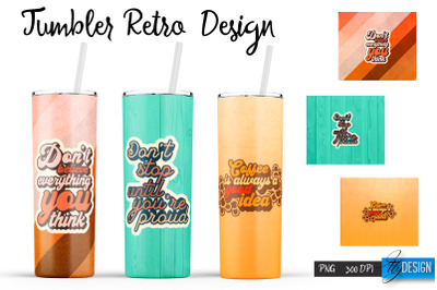 Retro Tumbler| Hippie 20 Oz Tumbler| Tumbler Wrap Templates